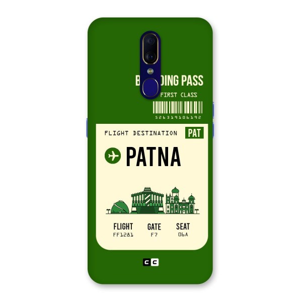 Patna Boarding Pass Back Case for Oppo A9