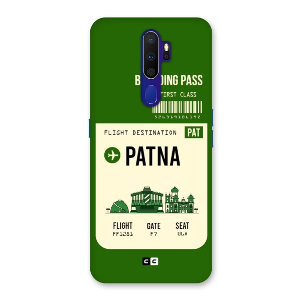 Patna Boarding Pass Back Case for Oppo A9 (2020)