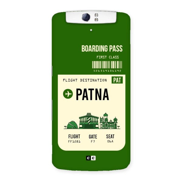Patna Boarding Pass Back Case for Oppo N1