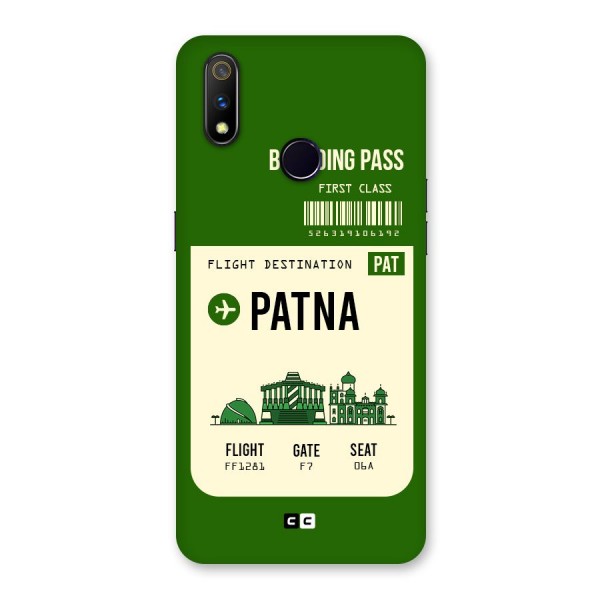 Patna Boarding Pass Back Case for Realme 3 Pro