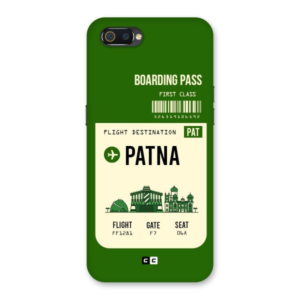 Patna Boarding Pass Back Case for Realme C2