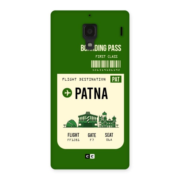 Patna Boarding Pass Back Case for Redmi 1S
