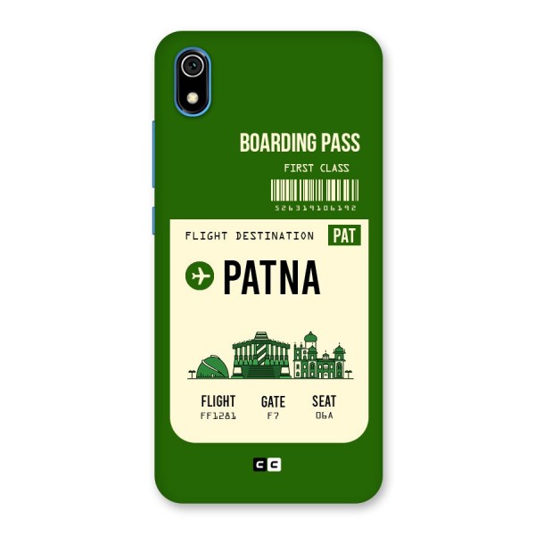 Patna Boarding Pass Back Case for Redmi 7A