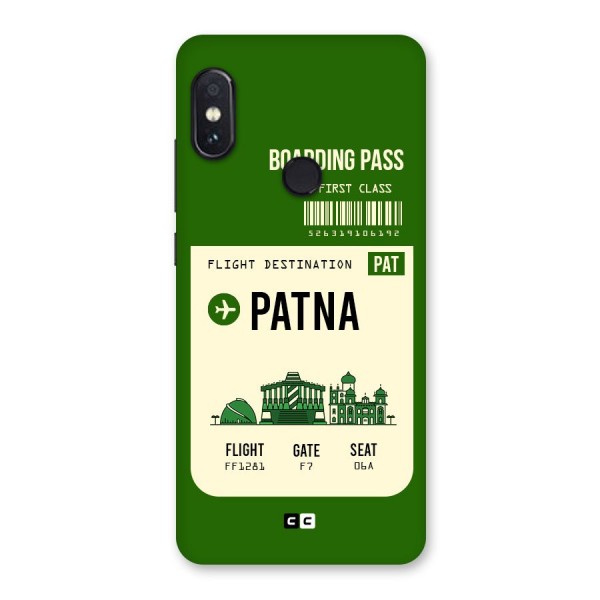 Patna Boarding Pass Back Case for Redmi Note 5 Pro