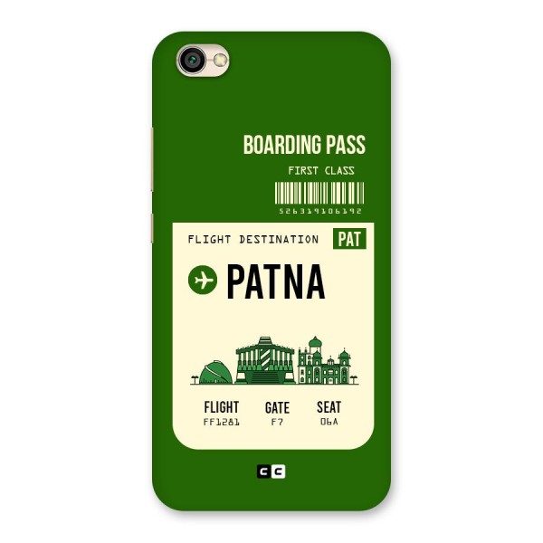 Patna Boarding Pass Back Case for Redmi Y1 Lite