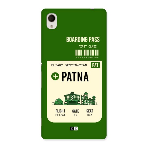 Patna Boarding Pass Back Case for Sony Xperia M4