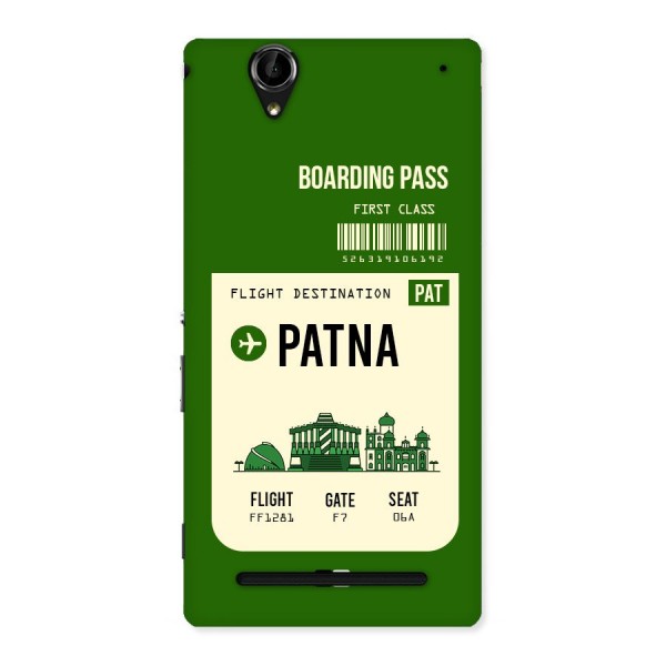 Patna Boarding Pass Back Case for Sony Xperia T2