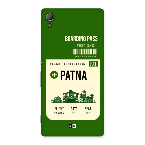 Patna Boarding Pass Back Case for Xperia Z3 Plus