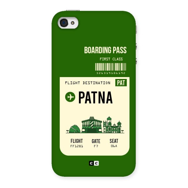 Patna Boarding Pass Back Case for iPhone 4 4s