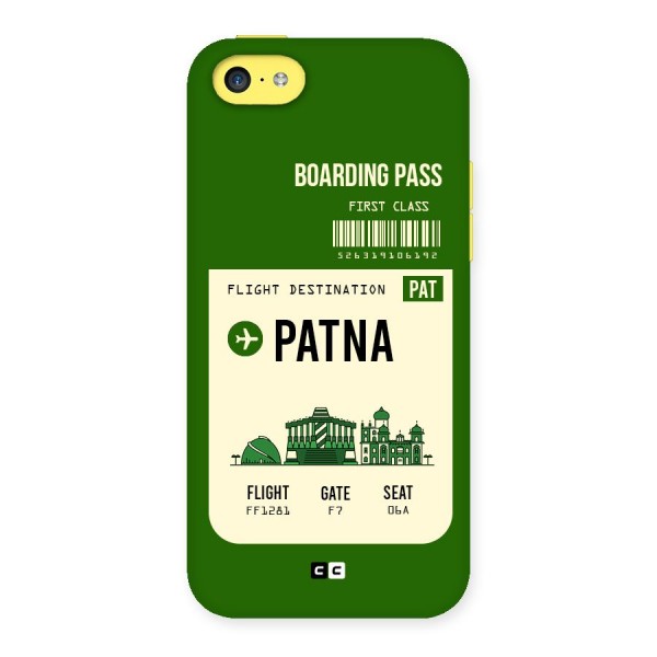 Patna Boarding Pass Back Case for iPhone 5C