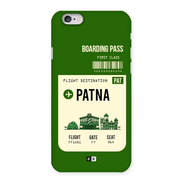 Patna Boarding Pass Back Case for iPhone 6 6S