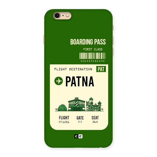 Patna Boarding Pass Back Case for iPhone 6 Plus 6S Plus