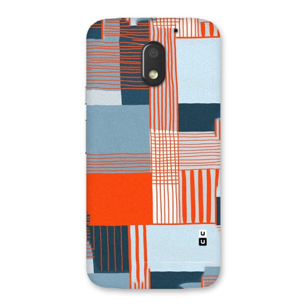 Pattern In Lines Back Case for Moto E3 Power