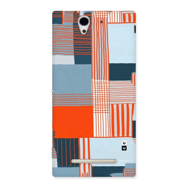 Pattern In Lines Back Case for Sony Xperia C3