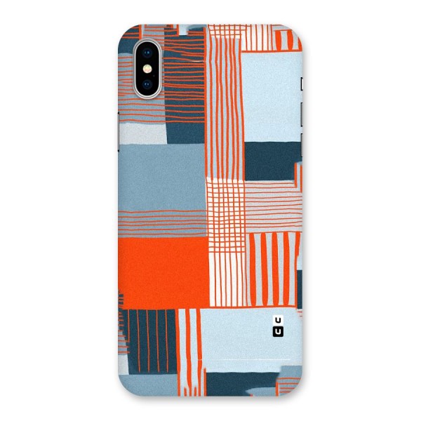Pattern In Lines Back Case for iPhone X