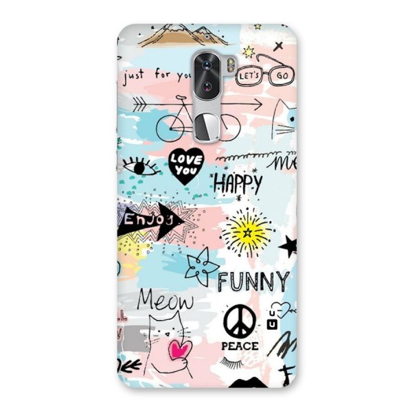 Peace And Funny Back Case for Coolpad Cool 1