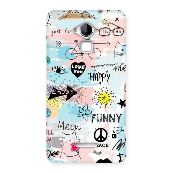 Peace And Funny Back Case for Coolpad Note 3