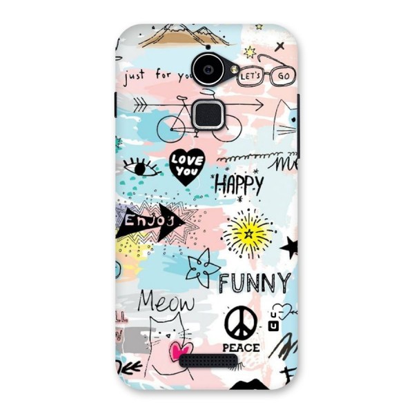 Peace And Funny Back Case for Coolpad Note 3 Lite