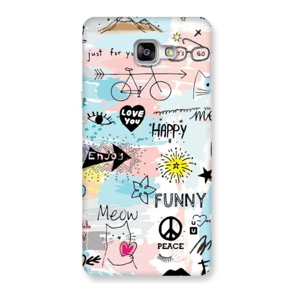 Peace And Funny Back Case for Galaxy A9