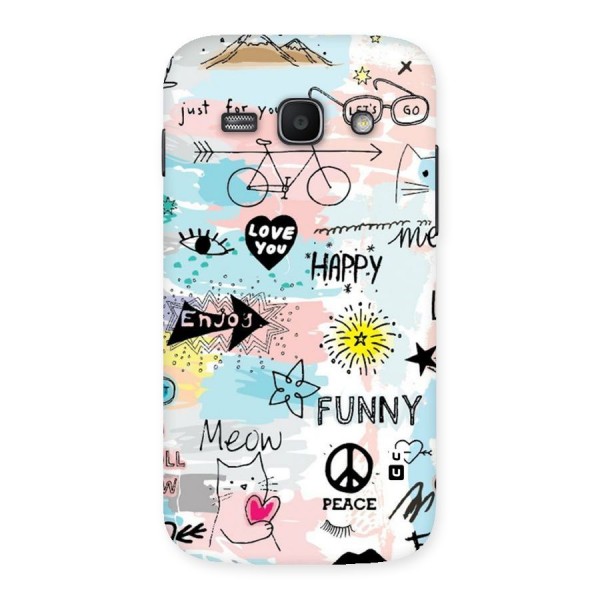 Peace And Funny Back Case for Galaxy Ace 3