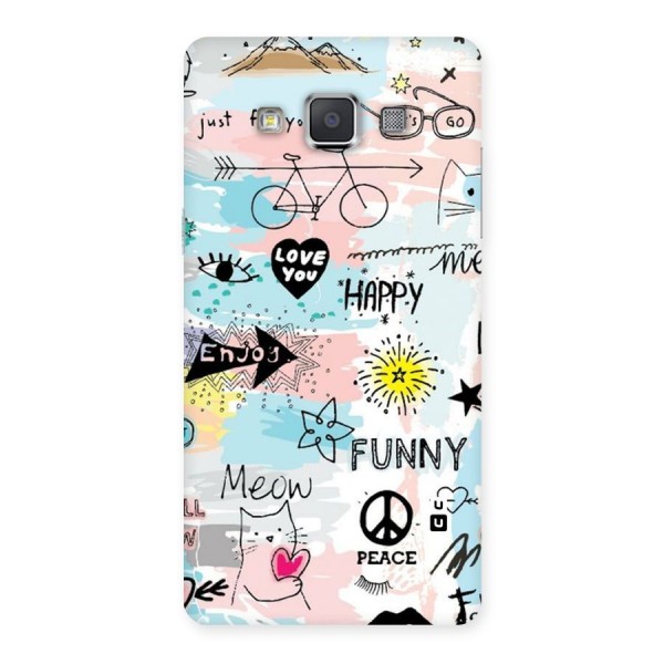 Peace And Funny Back Case for Galaxy Grand 3