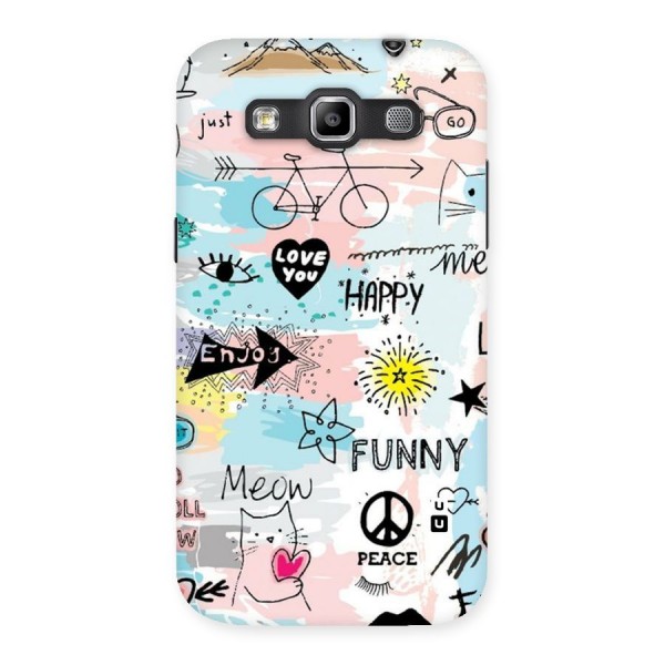 Peace And Funny Back Case for Galaxy Grand Quattro