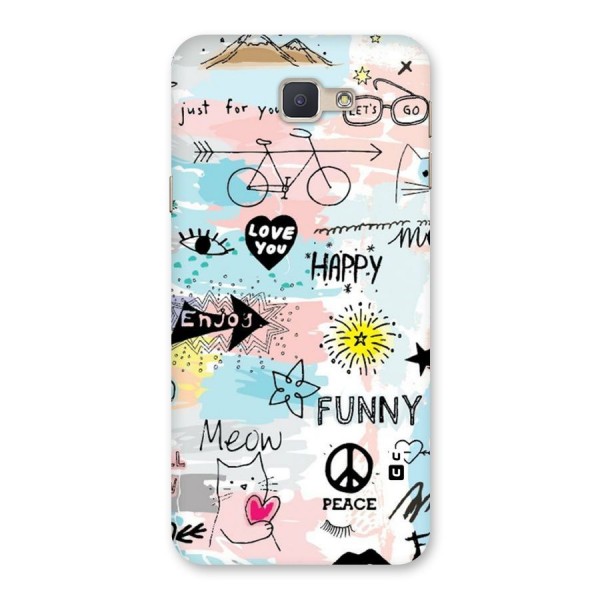 Peace And Funny Back Case for Galaxy J5 Prime