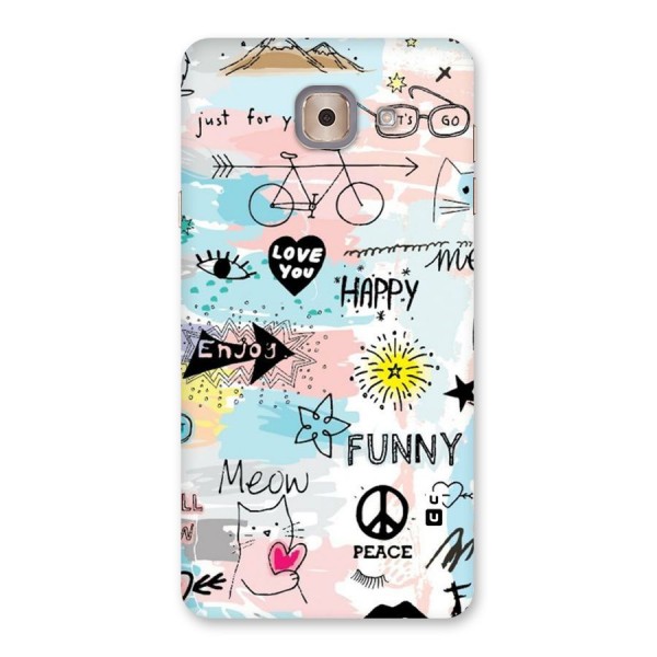Peace And Funny Back Case for Galaxy J7 Max