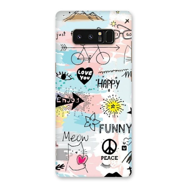 Peace And Funny Back Case for Galaxy Note 8