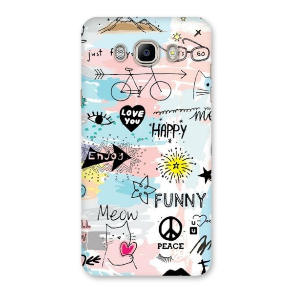 Peace And Funny Back Case for Galaxy On8