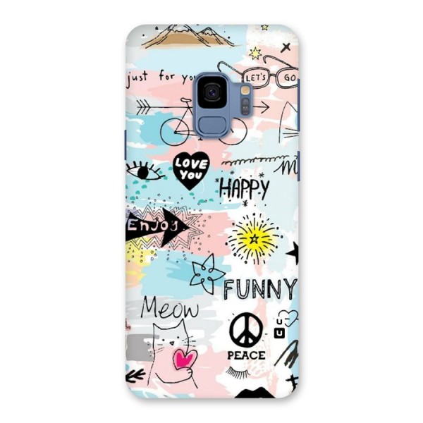 Peace And Funny Back Case for Galaxy S9