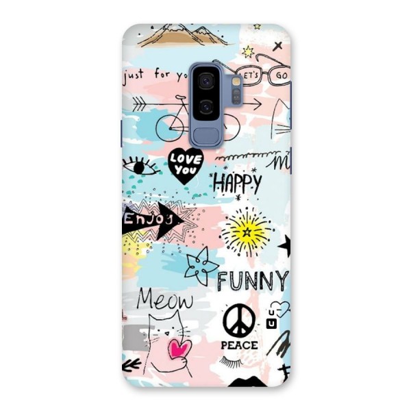 Peace And Funny Back Case for Galaxy S9 Plus