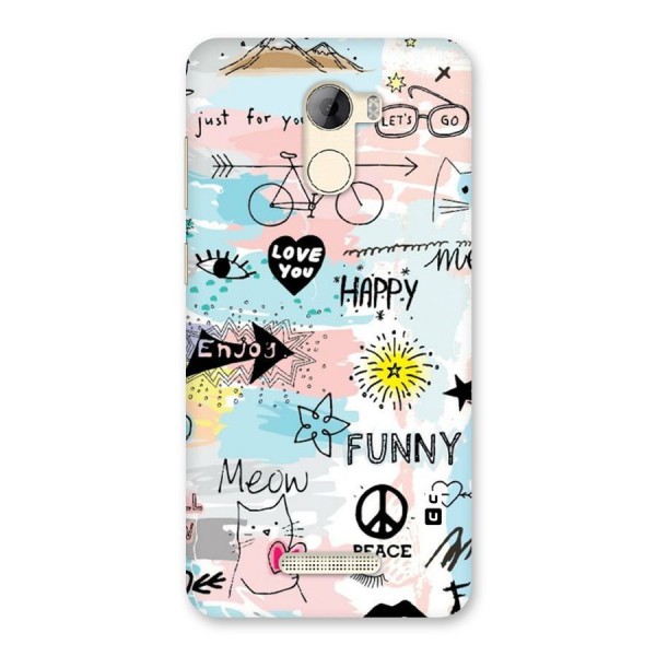 Peace And Funny Back Case for Gionee A1 LIte