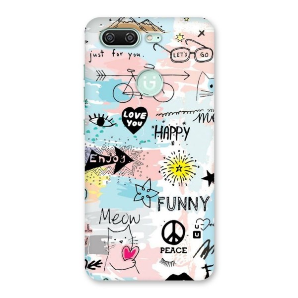 Peace And Funny Back Case for Gionee S10