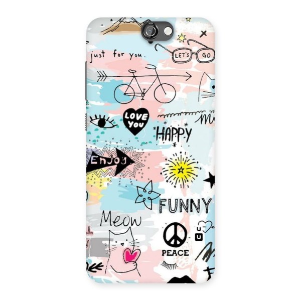 Peace And Funny Back Case for HTC One A9