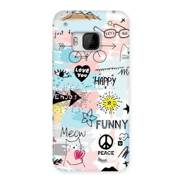 Peace And Funny Back Case for HTC One M9