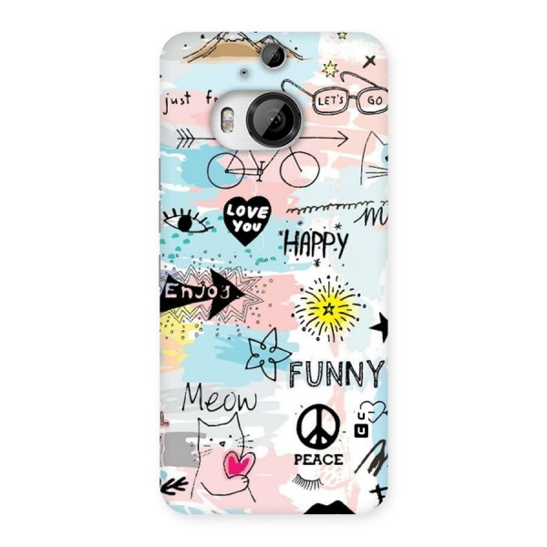 Peace And Funny Back Case for HTC One M9 Plus