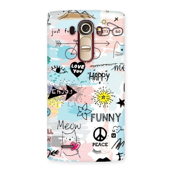 Peace And Funny Back Case for LG G4