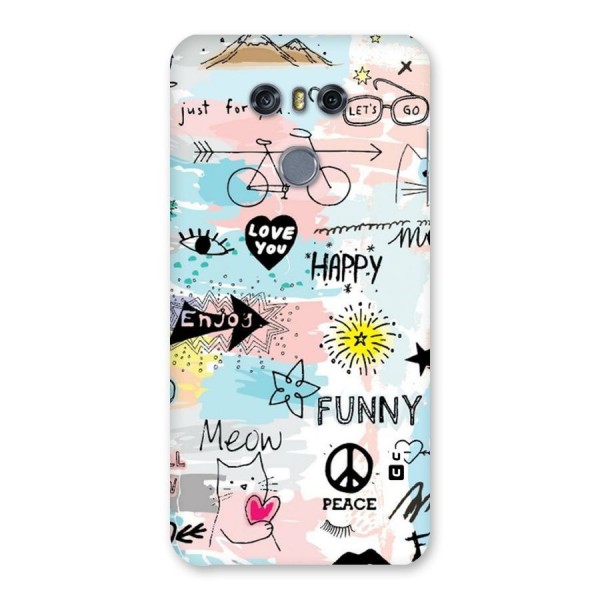 Peace And Funny Back Case for LG G6