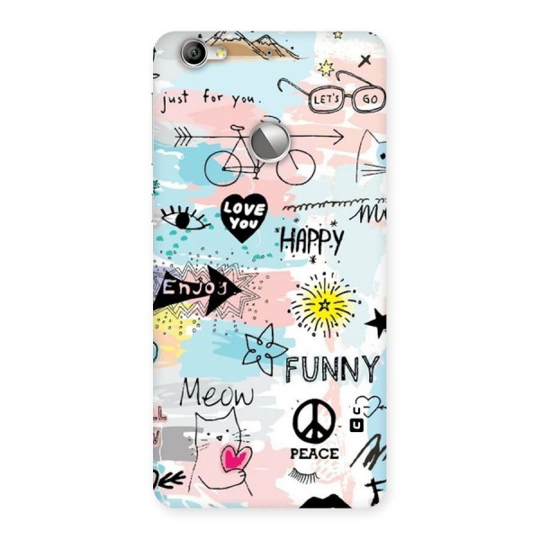 Peace And Funny Back Case for LeTV Le 1s