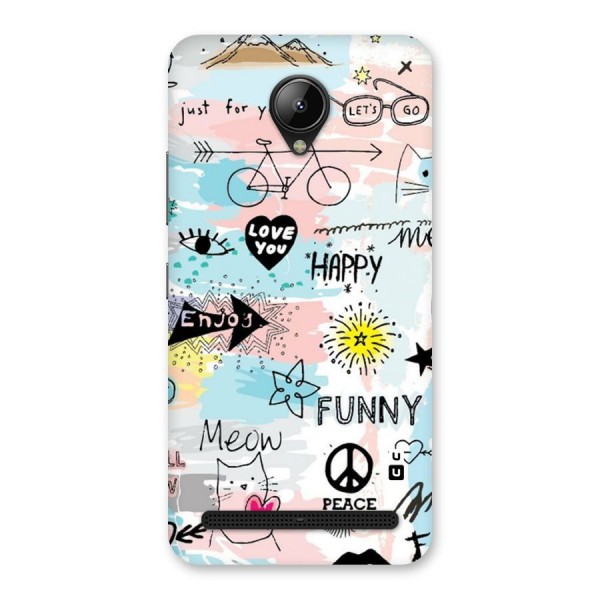 Peace And Funny Back Case for Lenovo C2