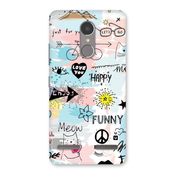 Peace And Funny Back Case for Lenovo K6