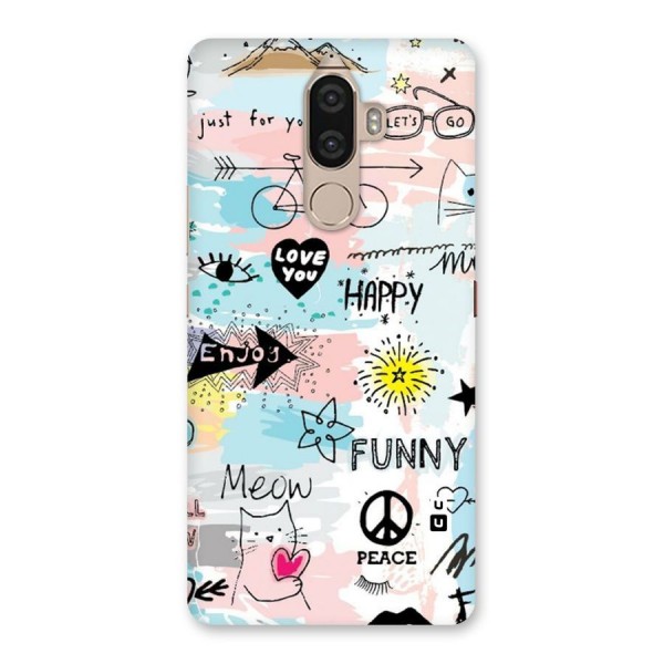 Peace And Funny Back Case for Lenovo K8 Note