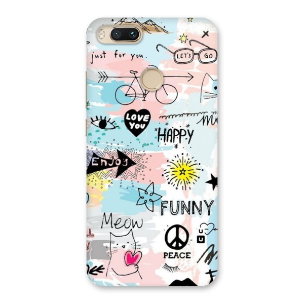 Peace And Funny Back Case for Mi A1
