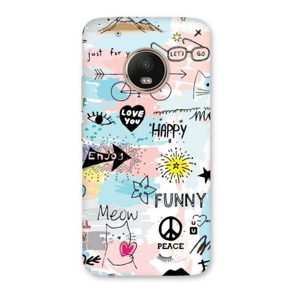 Peace And Funny Back Case for Moto G5 Plus