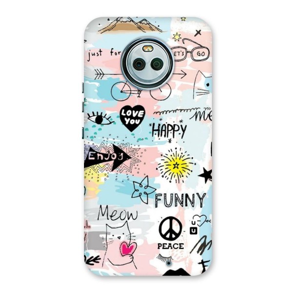Peace And Funny Back Case for Moto X4