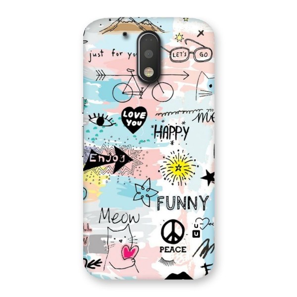 Peace And Funny Back Case for Motorola Moto G4