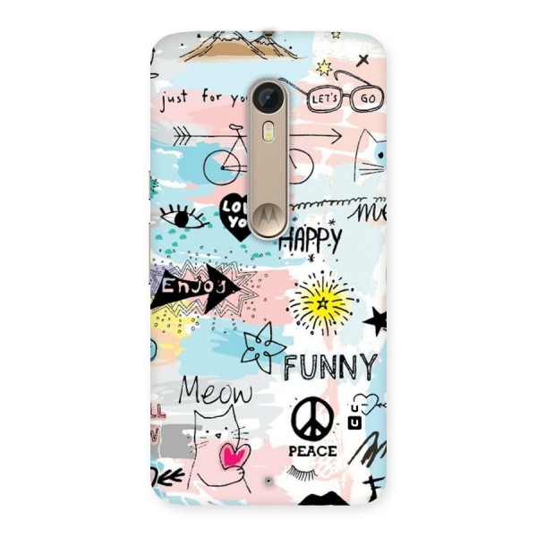 Peace And Funny Back Case for Motorola Moto X Style