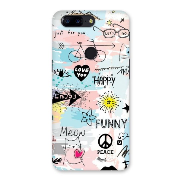 Peace And Funny Back Case for OnePlus 5T