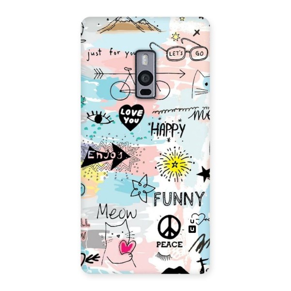 Peace And Funny Back Case for OnePlus Two